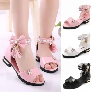 صنادل صيفية للبنات ، أحذية أطفال على الطراز . Girls' Summer Sandals, Korean Style