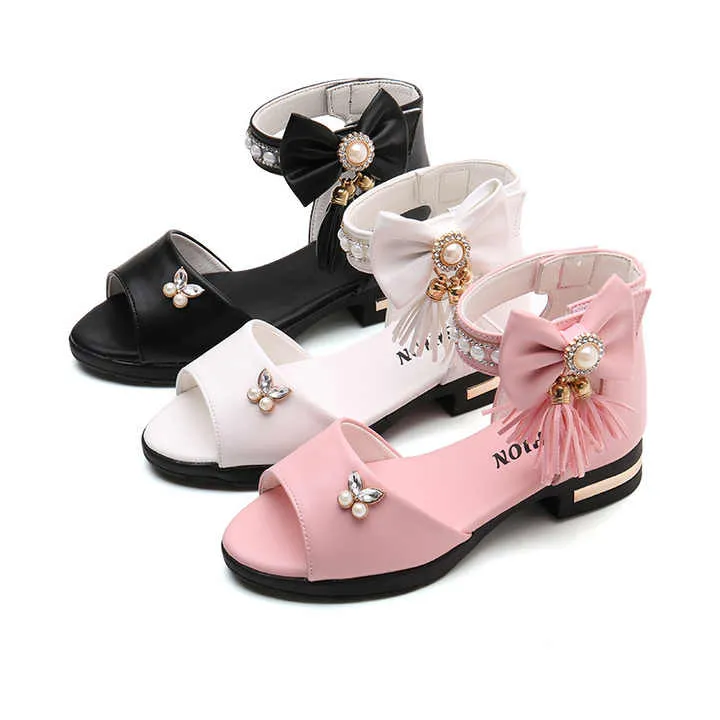 صنادل صيفية للبنات ، أحذية أطفال على الطراز . Girls' Summer Sandals, Korean Style