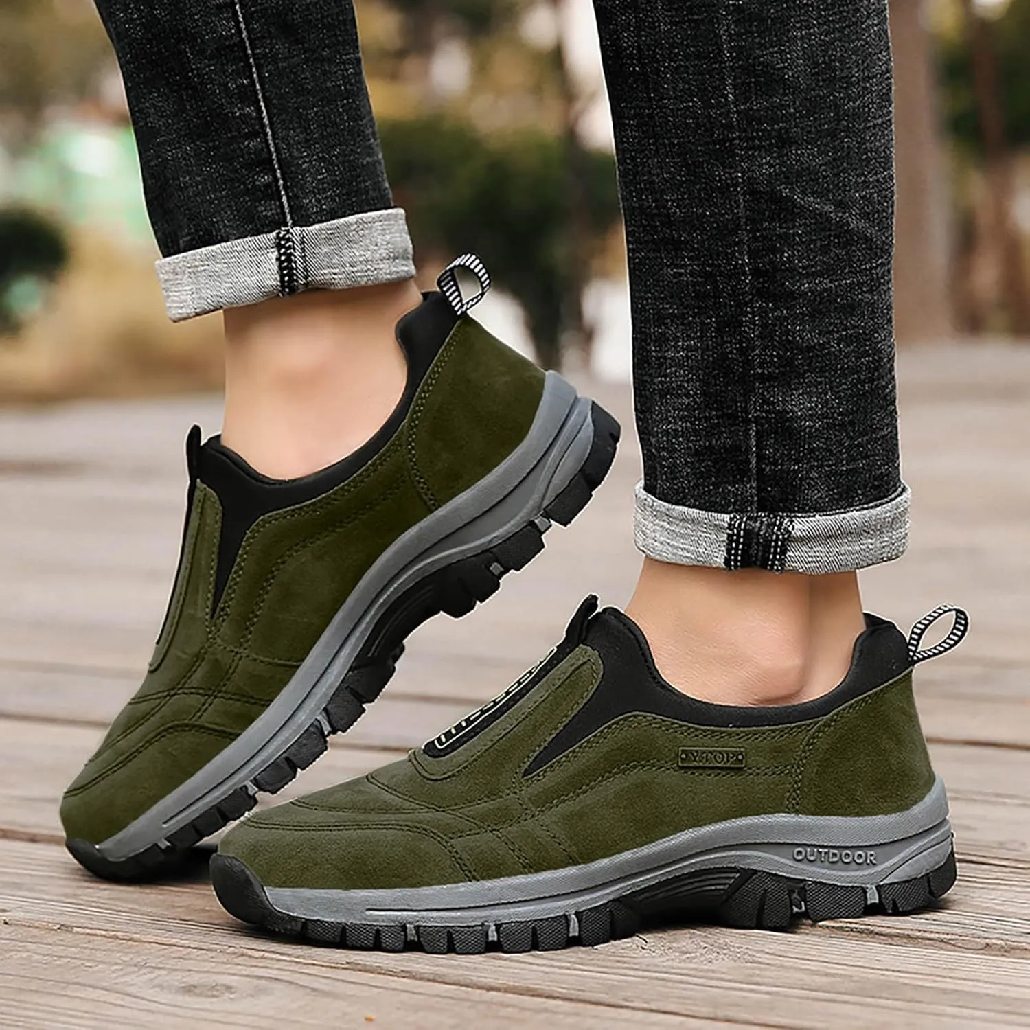 Breathable Slip on Shoes for Men Comfortable Breathable Slip on Sneaker Comfortable & Light-Weight Stretch Shoes