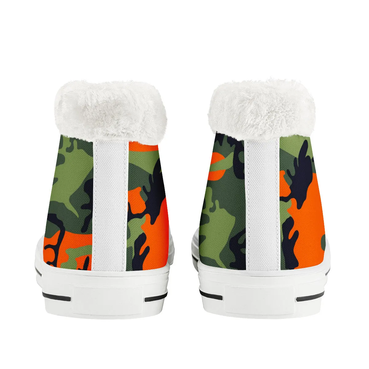 CAMOUFLAGE KAKI WINTER CANVAS SHOES