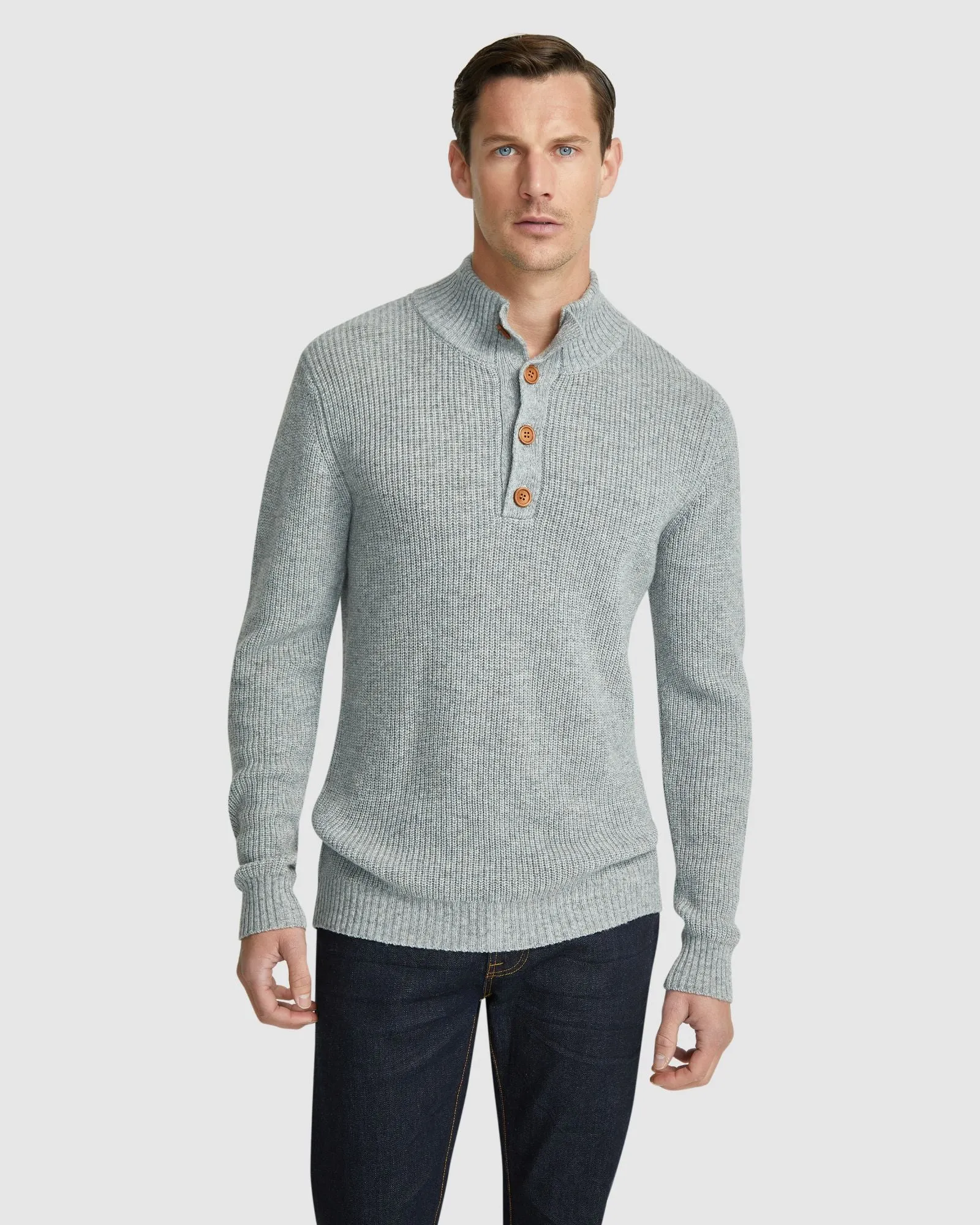 Cedric Button Collar Knit Top