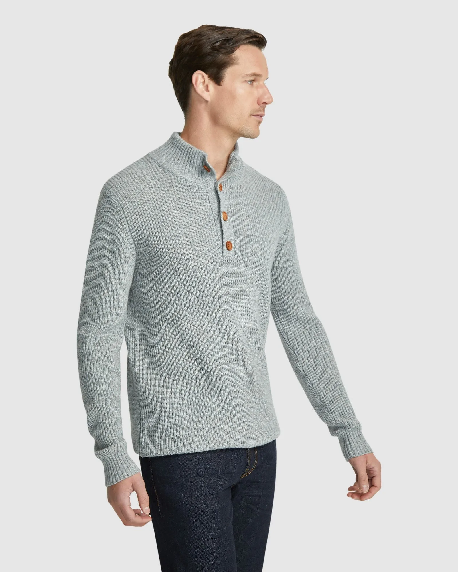 Cedric Button Collar Knit Top
