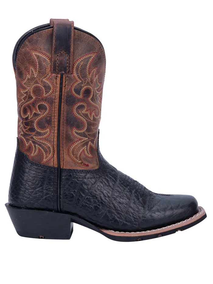 Dan Post DPC2944 DPC3944 Kids Little River Square Toe Boot Black - B -