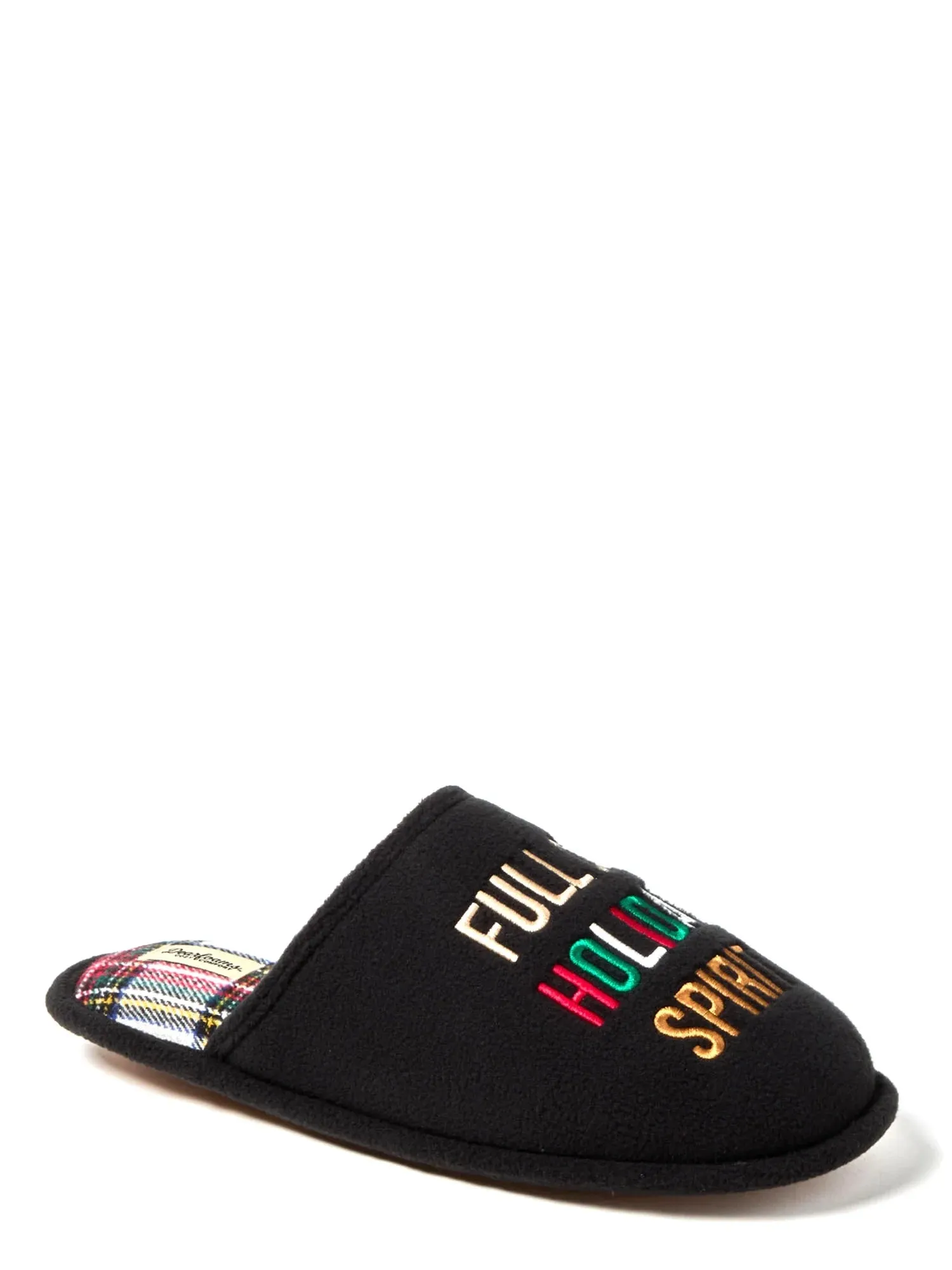 Dearfoams Cozy Comfort Men's Holiday Spirt Scuff Slippers