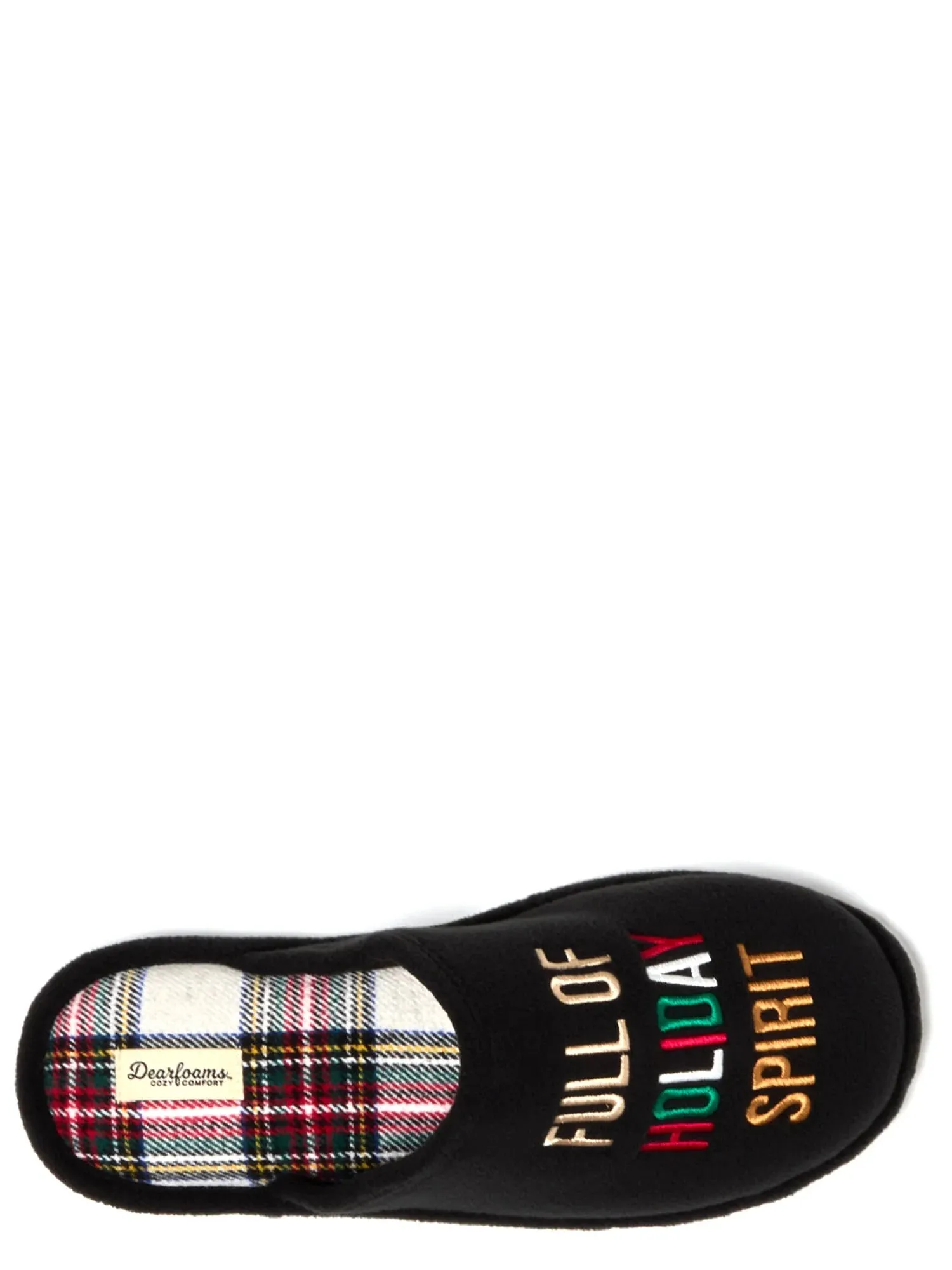 Dearfoams Cozy Comfort Men's Holiday Spirt Scuff Slippers