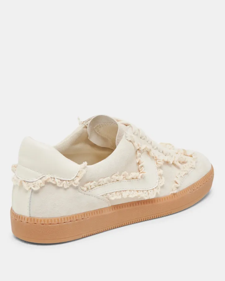 Dolce Vita Notice Lace Sneakers - Ivory Suede