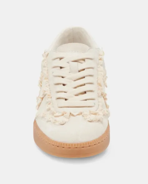 Dolce Vita Notice Lace Sneakers - Ivory Suede