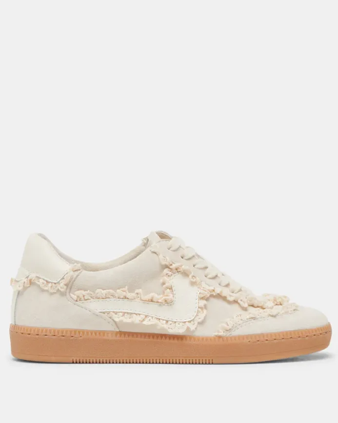Dolce Vita Notice Lace Sneakers - Ivory Suede