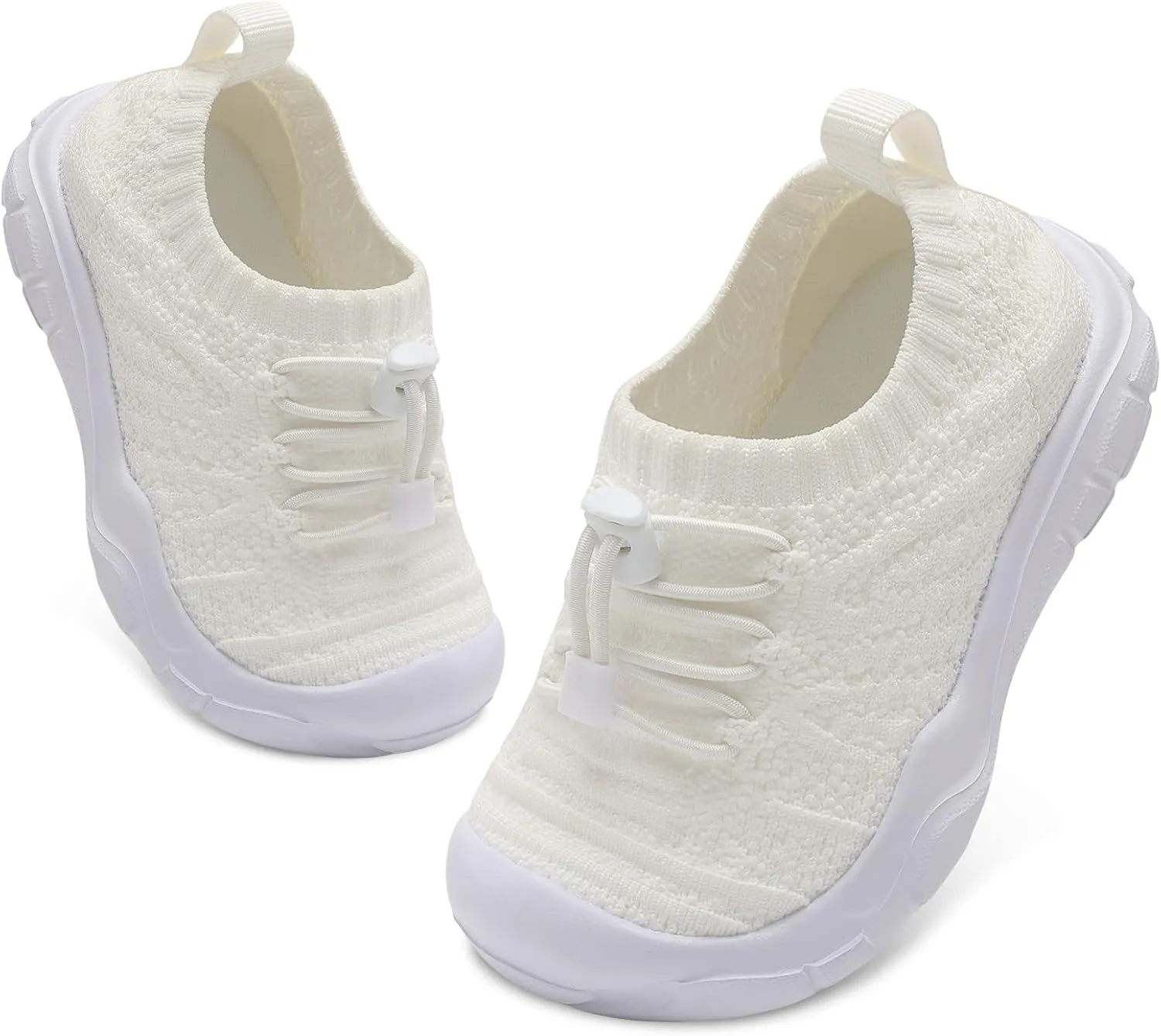 FEETCITY Toddler Slip On Shoes Boys Girls Wide Toddler Tennis Shoes Sports Walking Sneakers