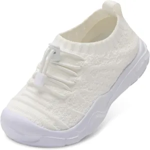 FEETCITY Toddler Slip On Shoes Boys Girls Wide Toddler Tennis Shoes Sports Walking Sneakers