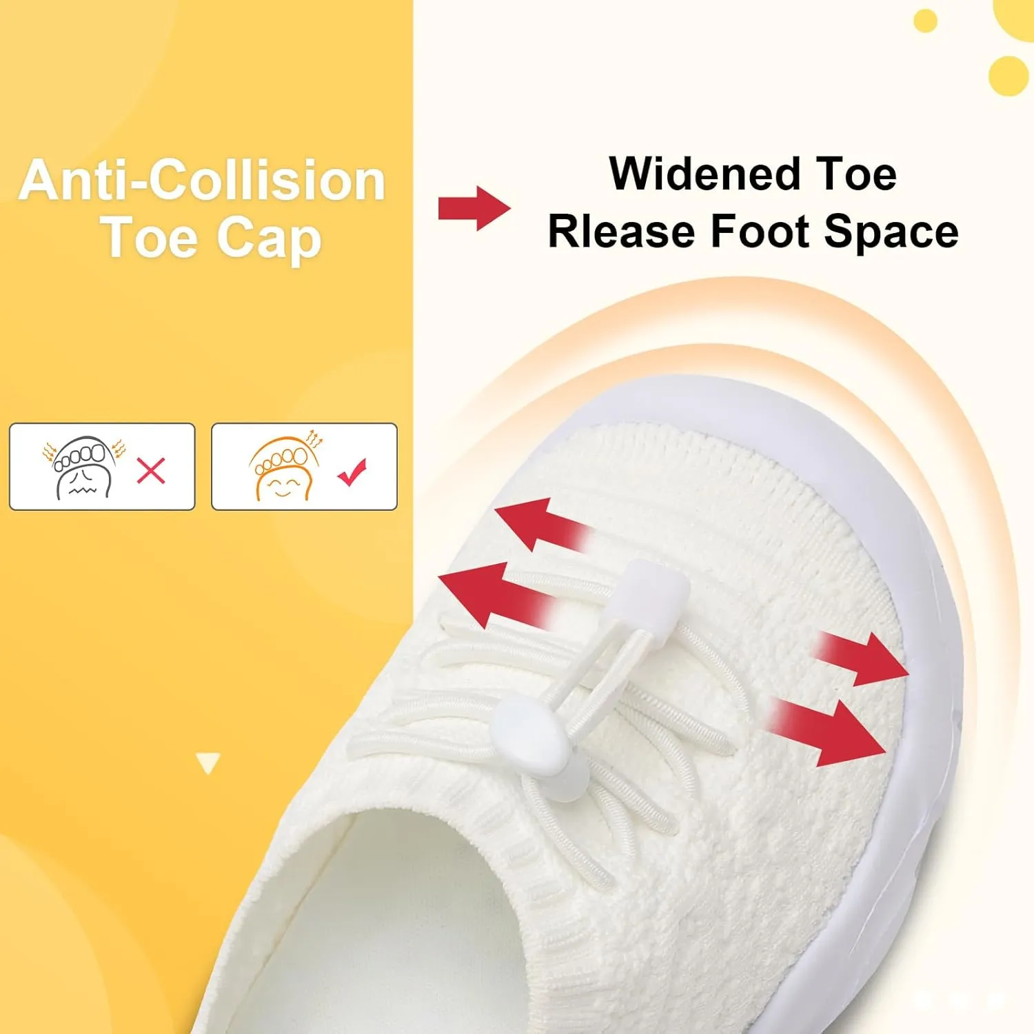 FEETCITY Toddler Slip On Shoes Boys Girls Wide Toddler Tennis Shoes Sports Walking Sneakers