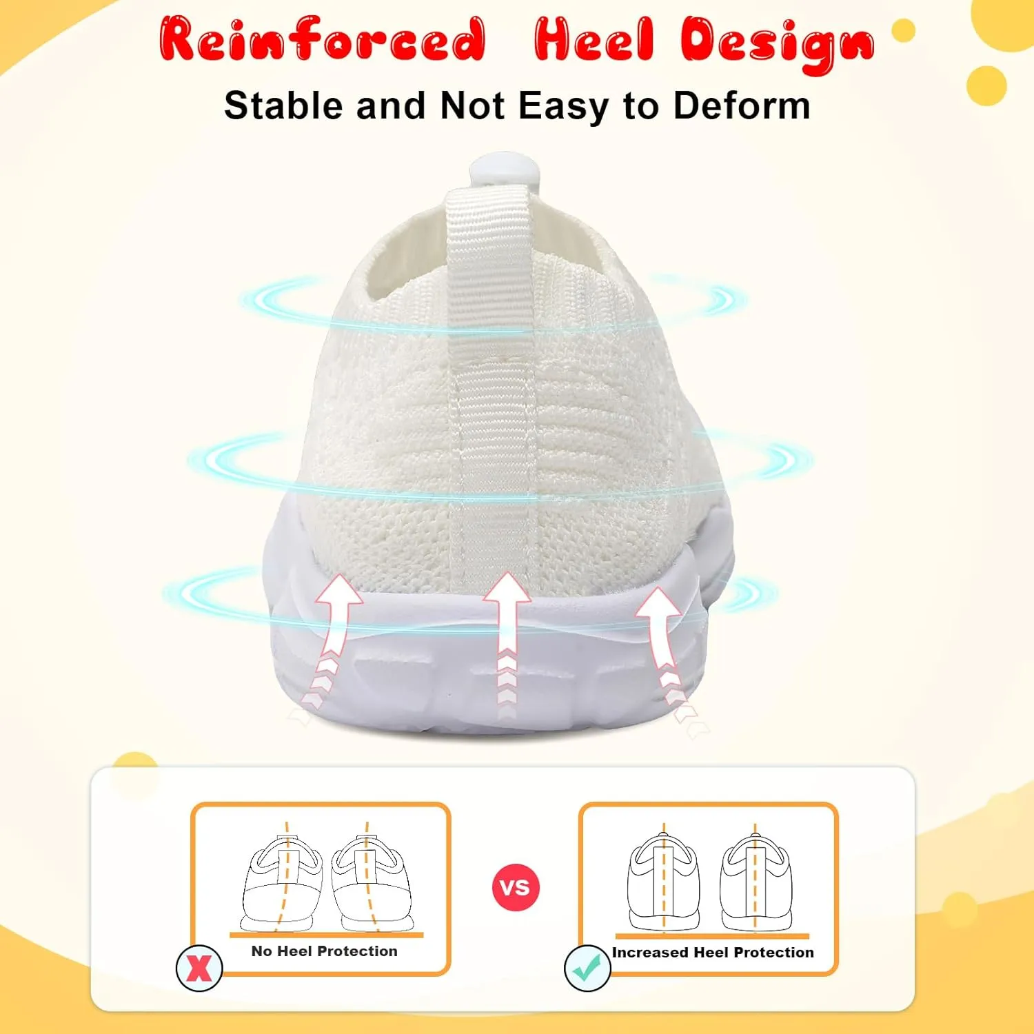 FEETCITY Toddler Slip On Shoes Boys Girls Wide Toddler Tennis Shoes Sports Walking Sneakers