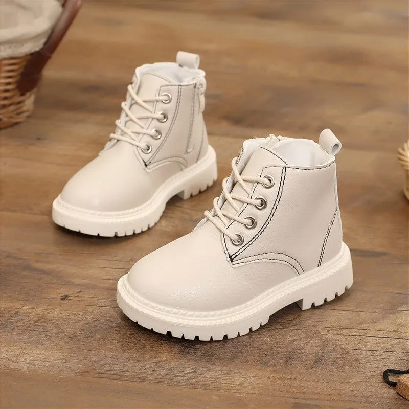 Girls Lace Up Ankle Boots