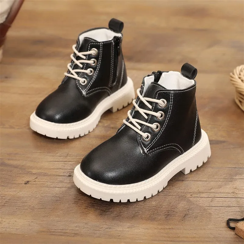 Girls Lace Up Ankle Boots