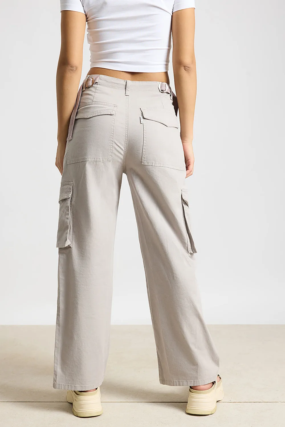 Grey Crest Cargo Jeans