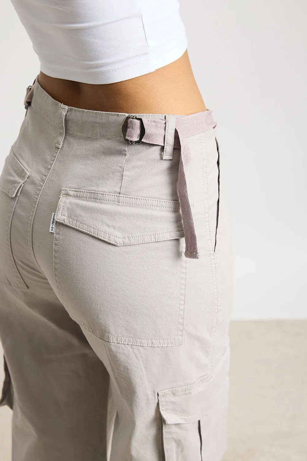 Grey Crest Cargo Jeans