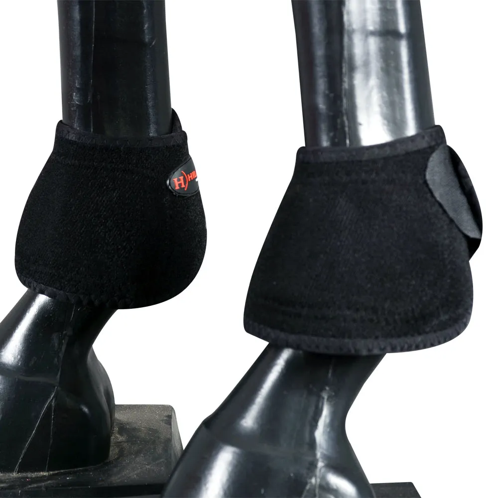 HILASON Bell Boots for Horses No Turn Protection Comfort & Durability Quick Wrap Hook and Loop Jumping Boots Sold in Pairs