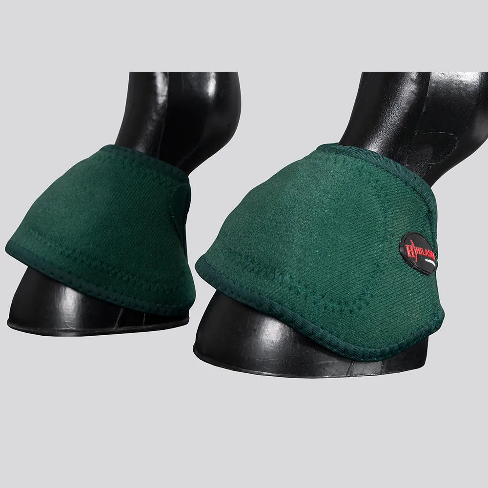 HILASON Bell Boots for Horses No Turn Protection Comfort & Durability Quick Wrap Hook and Loop Jumping Boots Sold in Pairs