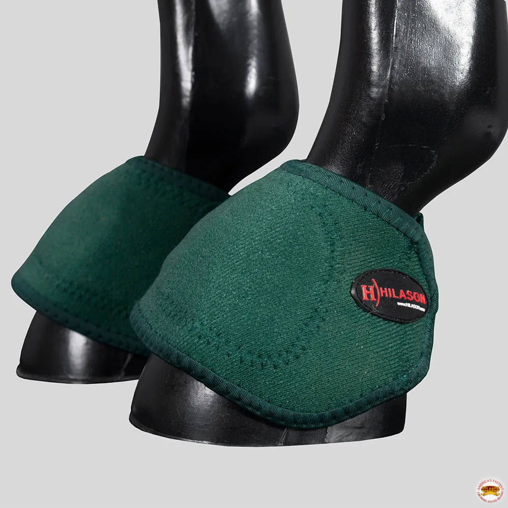 HILASON Bell Boots for Horses No Turn Protection Comfort & Durability Quick Wrap Hook and Loop Jumping Boots Sold in Pairs