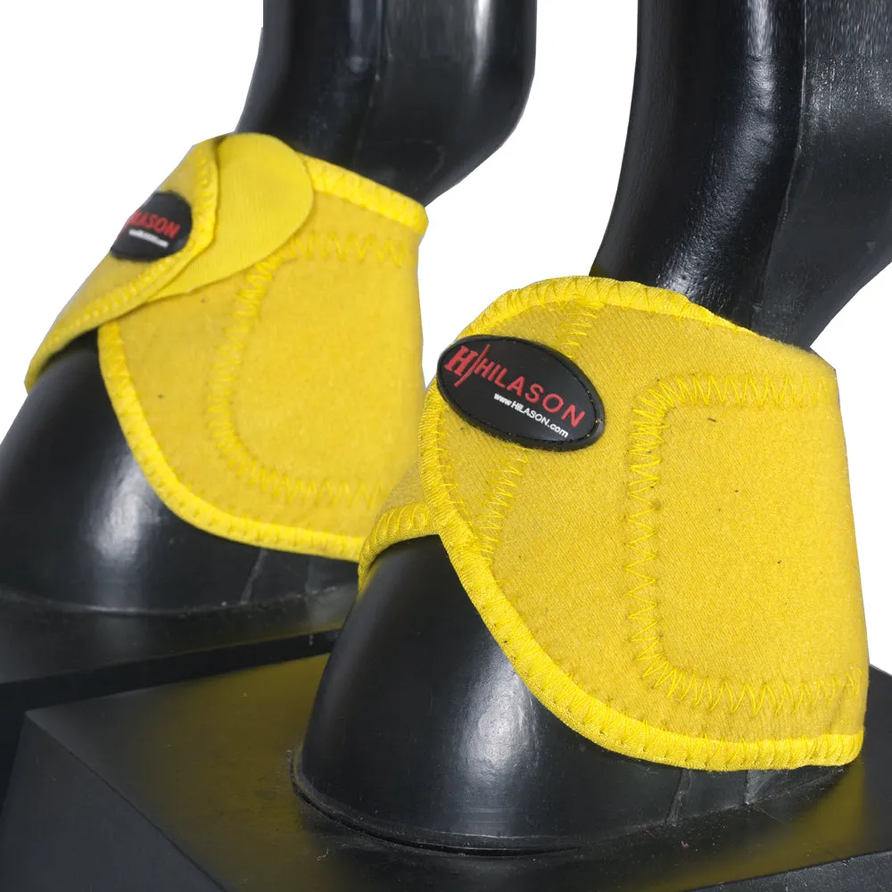 HILASON Bell Boots for Horses No Turn Protection Comfort & Durability Quick Wrap Hook and Loop Jumping Boots Sold in Pairs