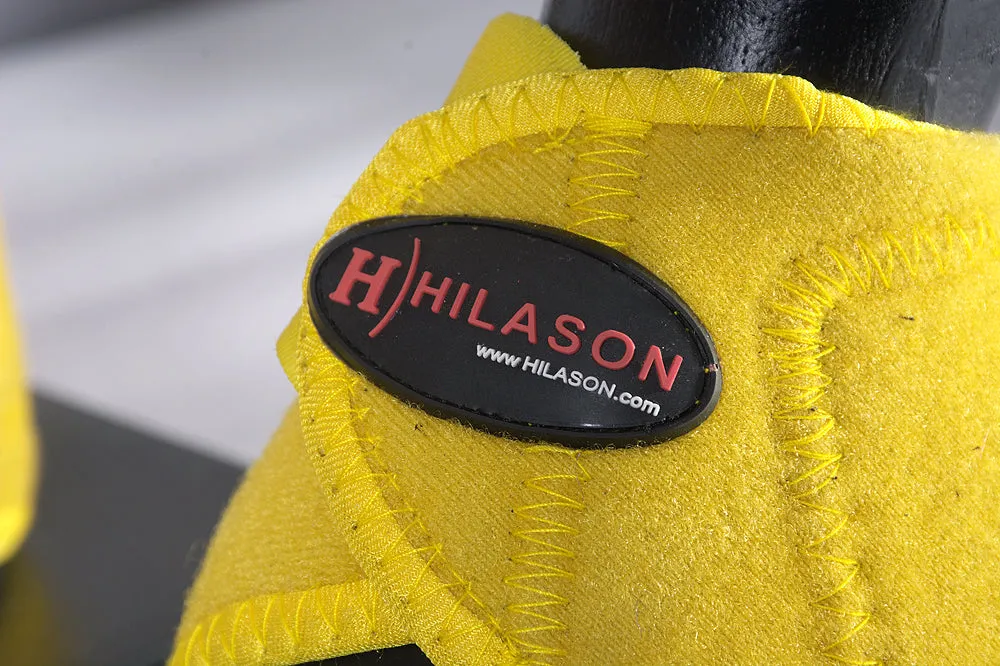 HILASON Bell Boots for Horses No Turn Protection Comfort & Durability Quick Wrap Hook and Loop Jumping Boots Sold in Pairs