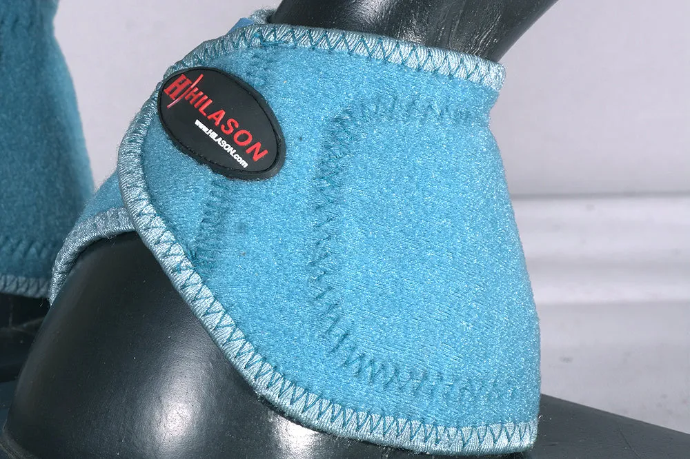 HILASON Bell Boots for Horses No Turn Protection Comfort & Durability Quick Wrap Hook and Loop Jumping Boots Sold in Pairs