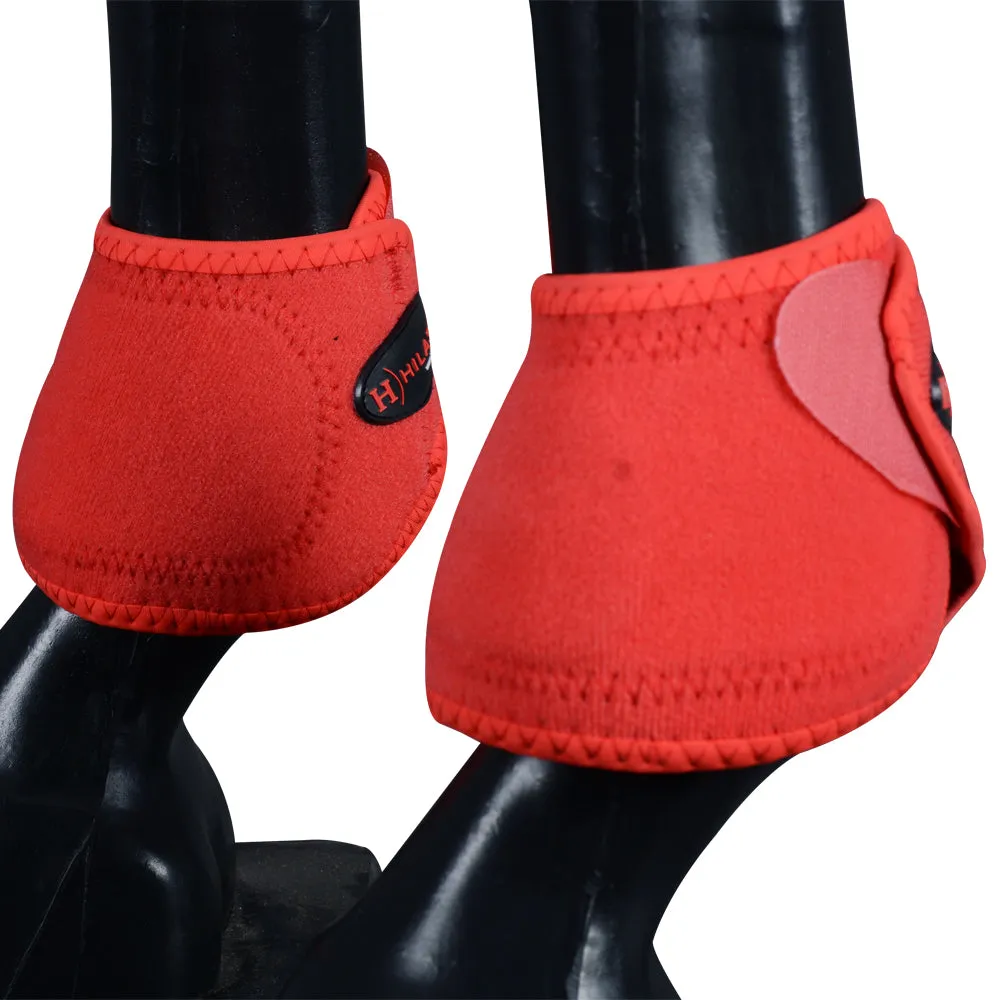 HILASON Bell Boots for Horses No Turn Protection Comfort & Durability Quick Wrap Hook and Loop Jumping Boots Sold in Pairs