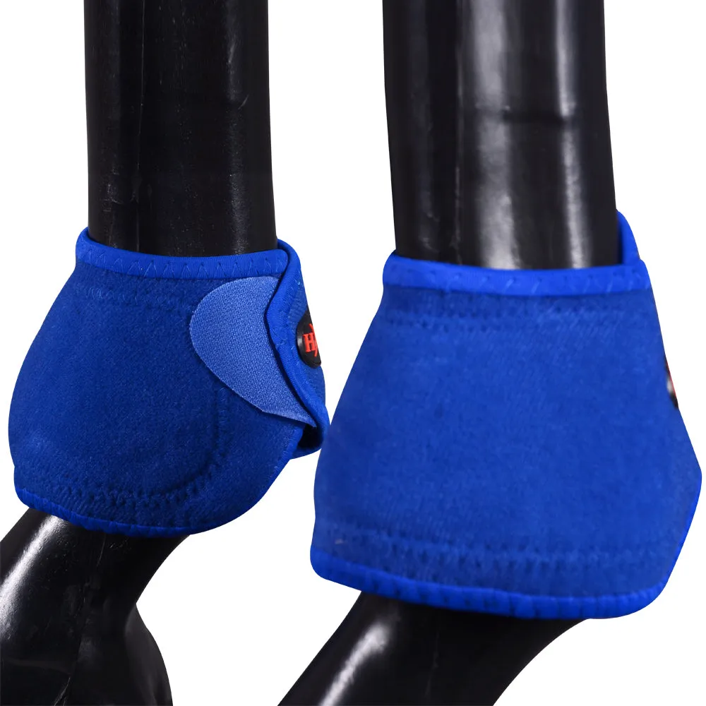 HILASON Bell Boots for Horses No Turn Protection Comfort & Durability Quick Wrap Hook and Loop Jumping Boots Sold in Pairs