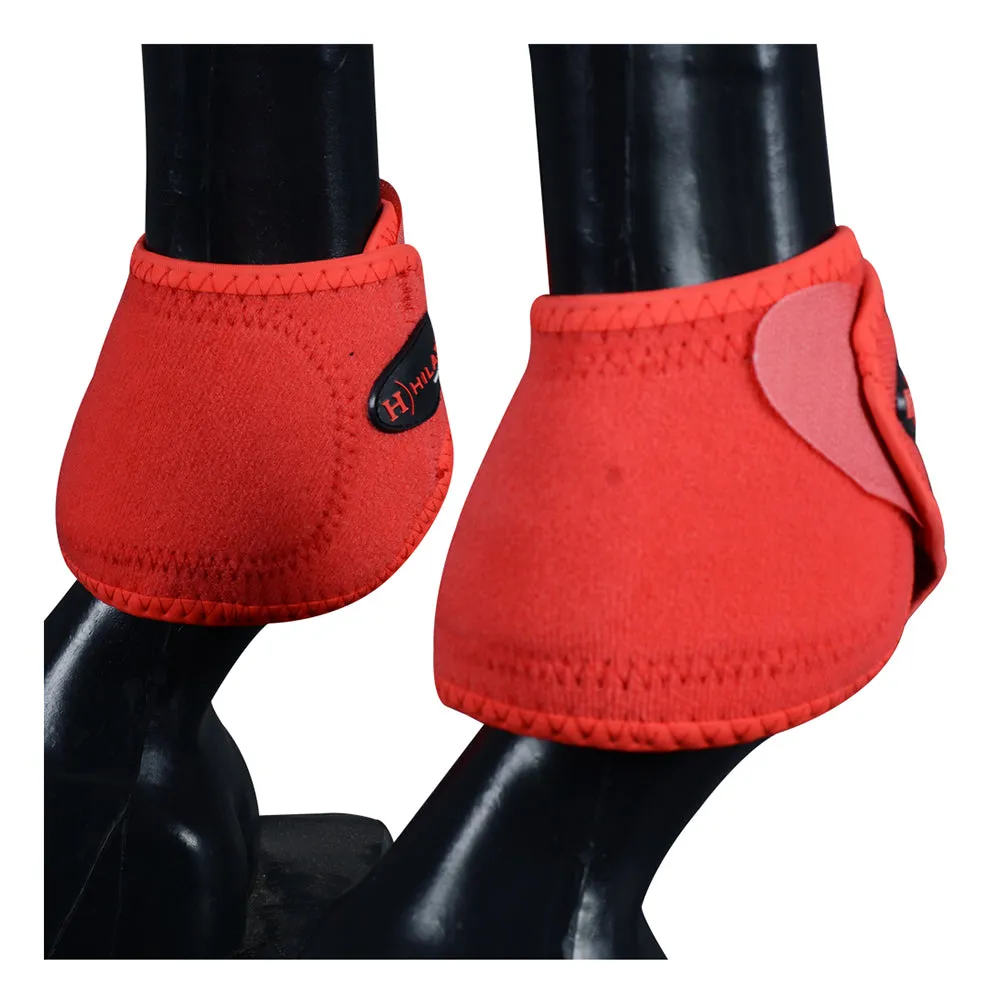 HILASON Bell Boots for Horses No Turn Protection Comfort & Durability Quick Wrap Hook and Loop Jumping Boots Sold in Pairs
