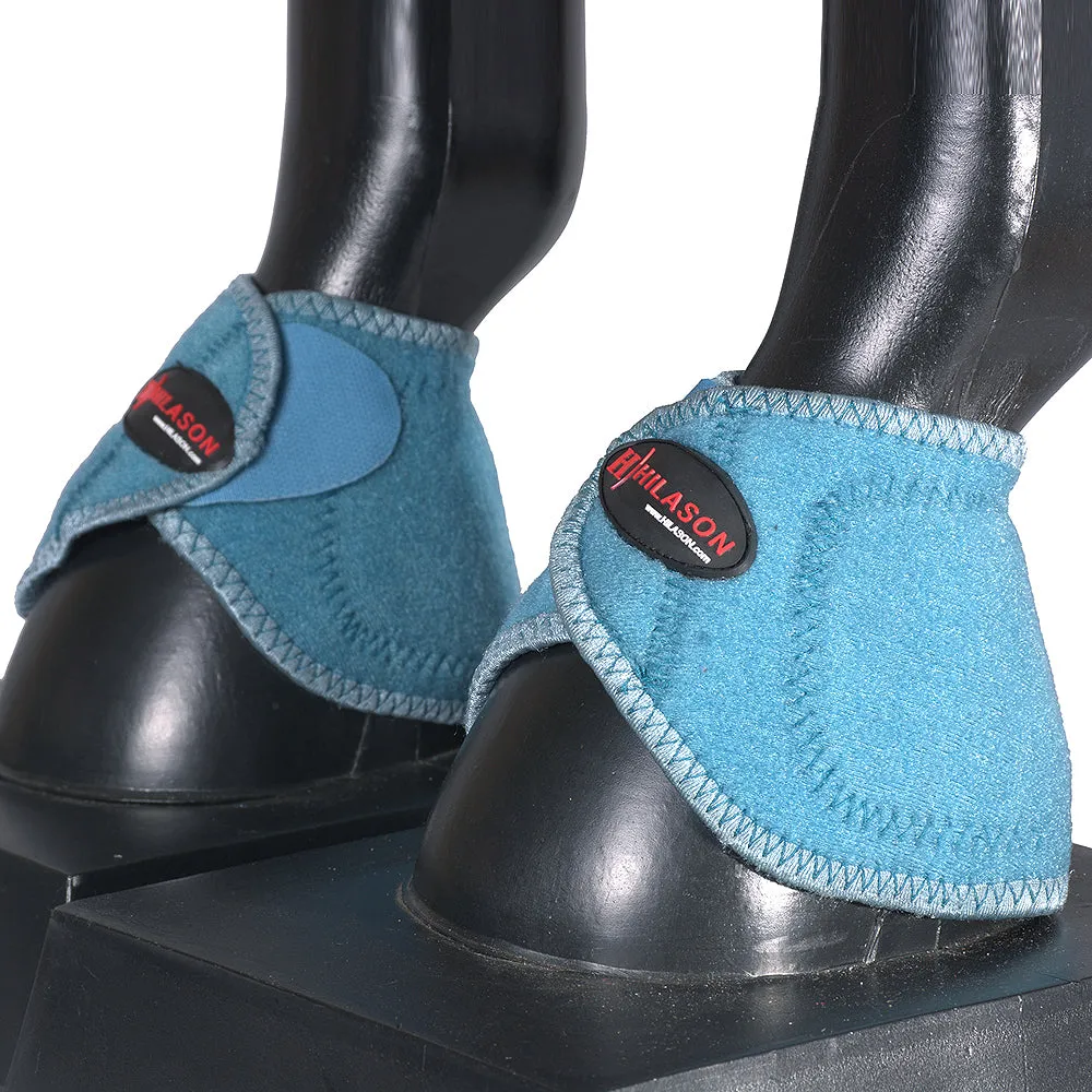 HILASON Bell Boots for Horses No Turn Protection Comfort & Durability Quick Wrap Hook and Loop Jumping Boots Sold in Pairs