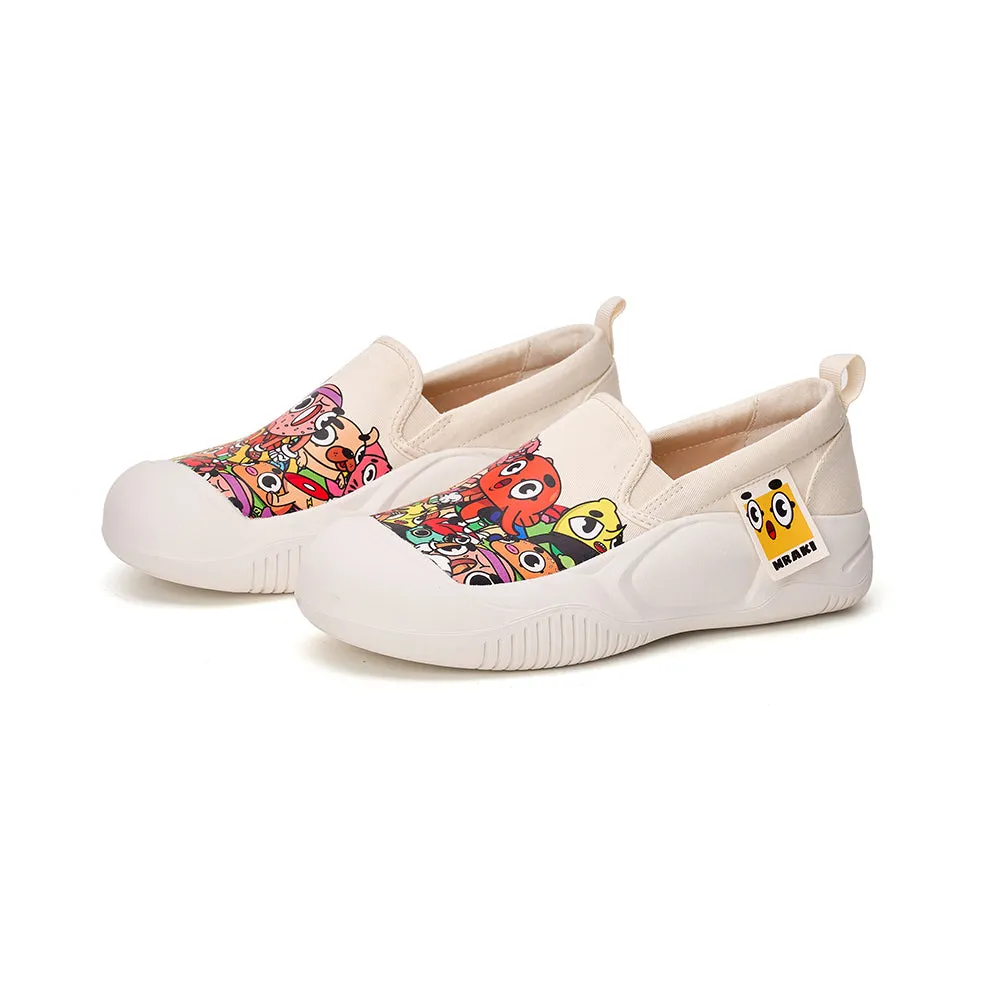 JOY&MARIO Women’s Slip-on Twill Loafers in Black-65770W