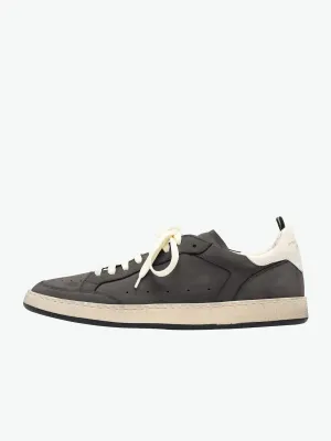 Kareem Asphalt Leather Sneakers