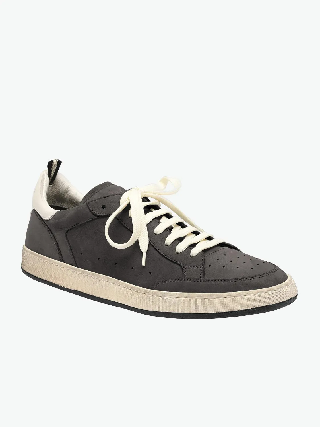 Kareem Asphalt Leather Sneakers