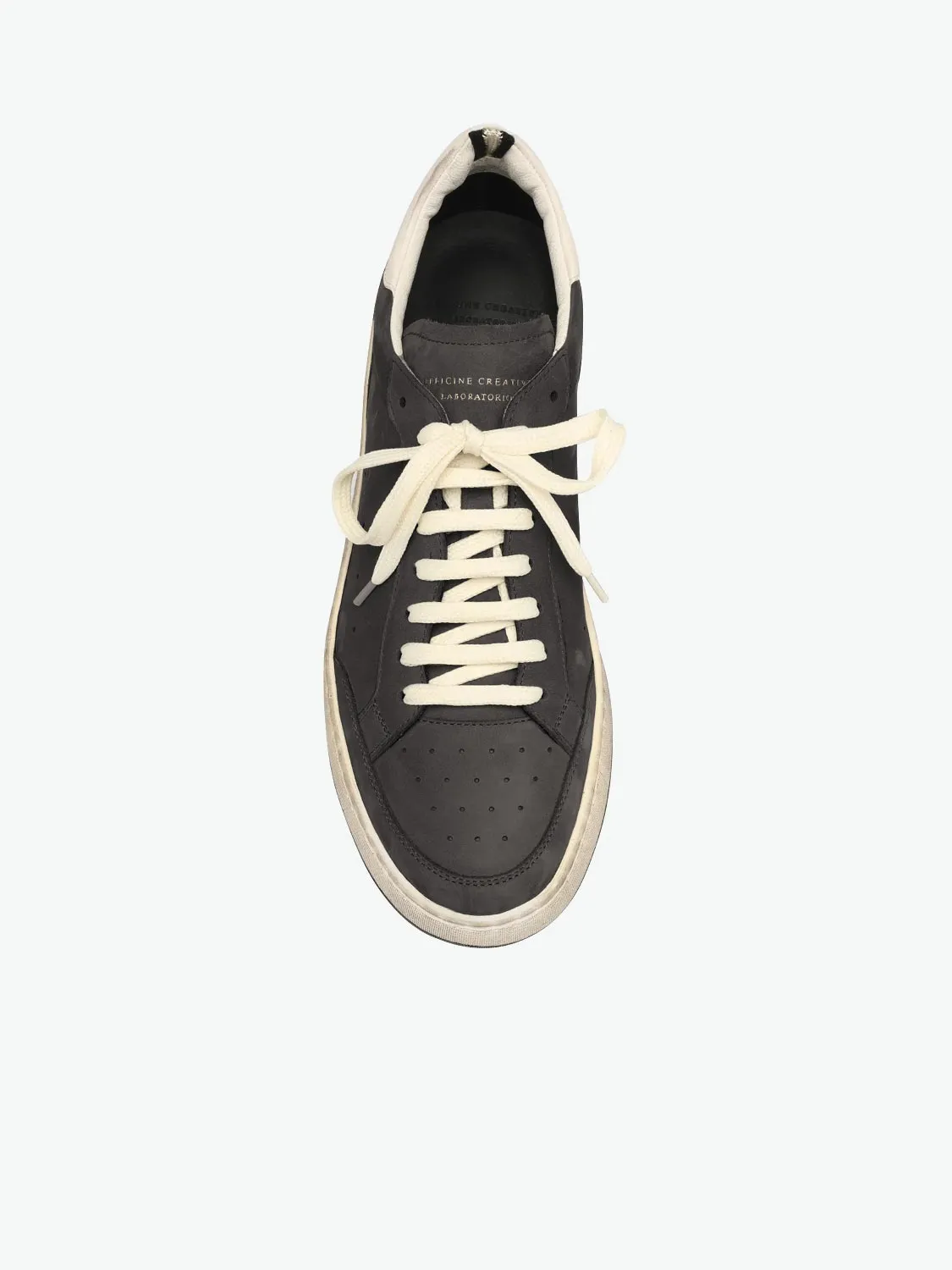 Kareem Asphalt Leather Sneakers