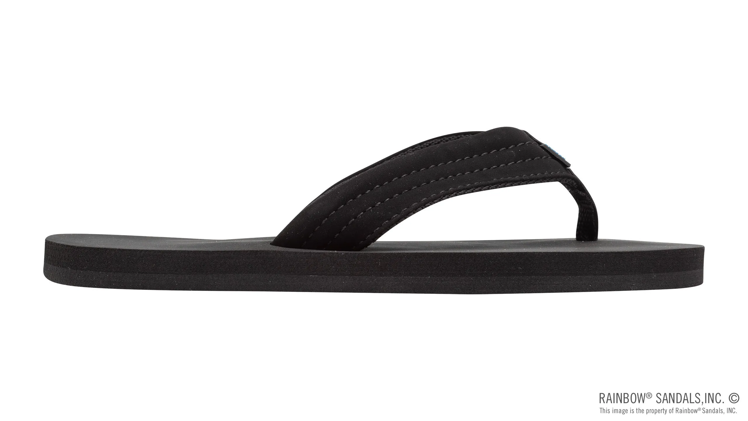 Kids Grombow - Soft Rubber Top Sole with 1" Strap in Black