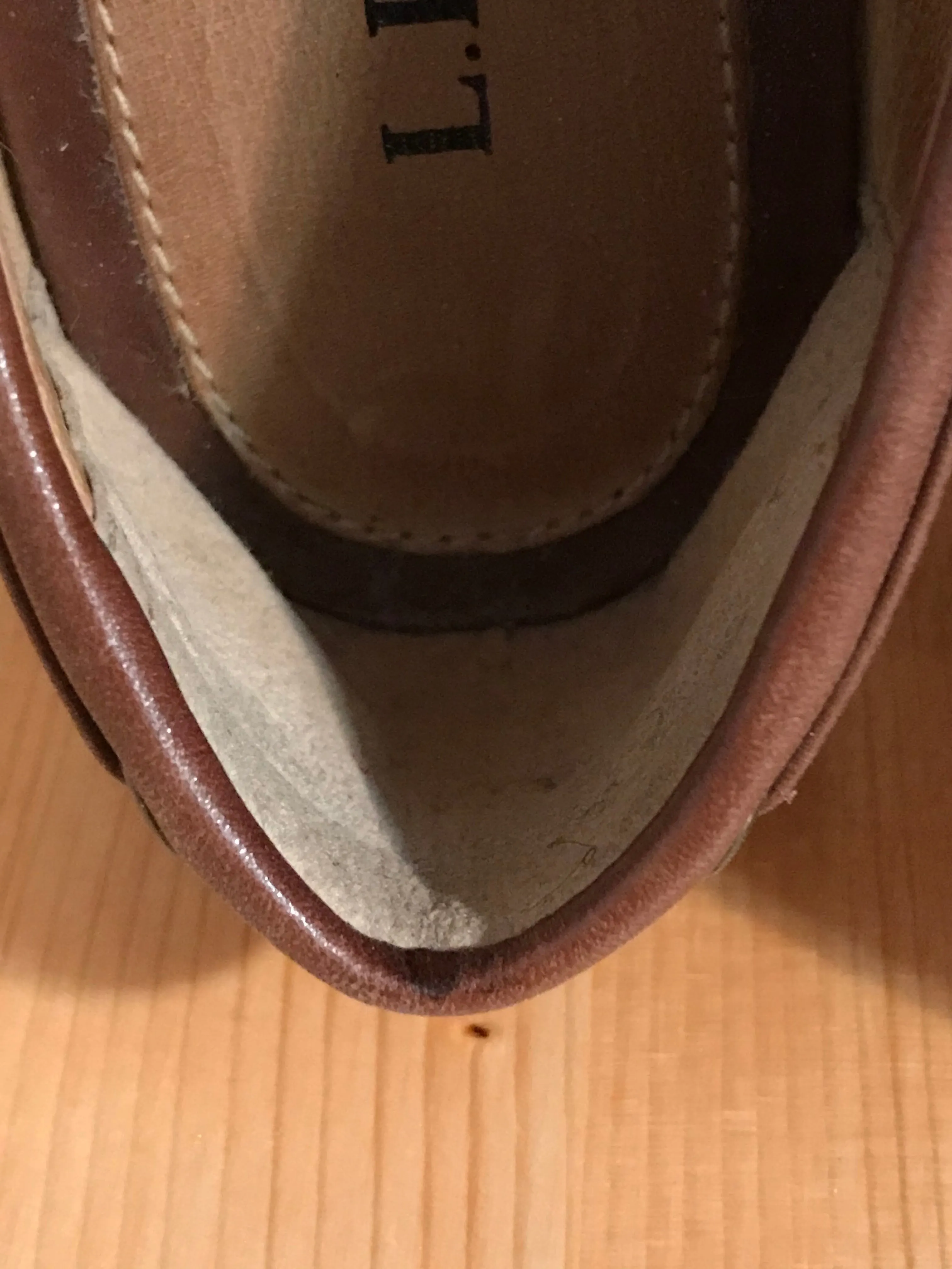 L.L. BEAN Women's Size 6 Leather Loafers Ballet Flats Brown