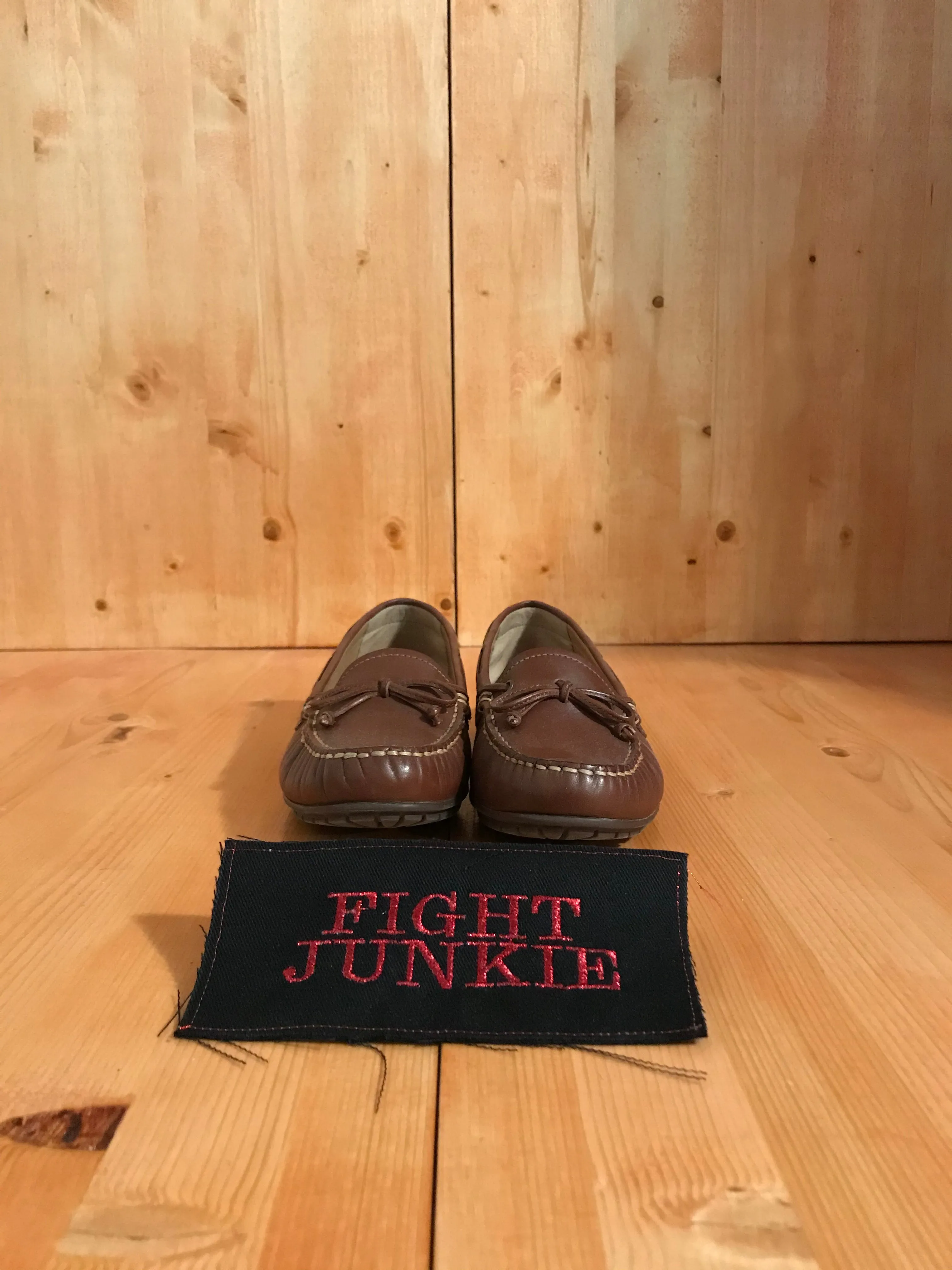L.L. BEAN Women's Size 6 Leather Loafers Ballet Flats Brown