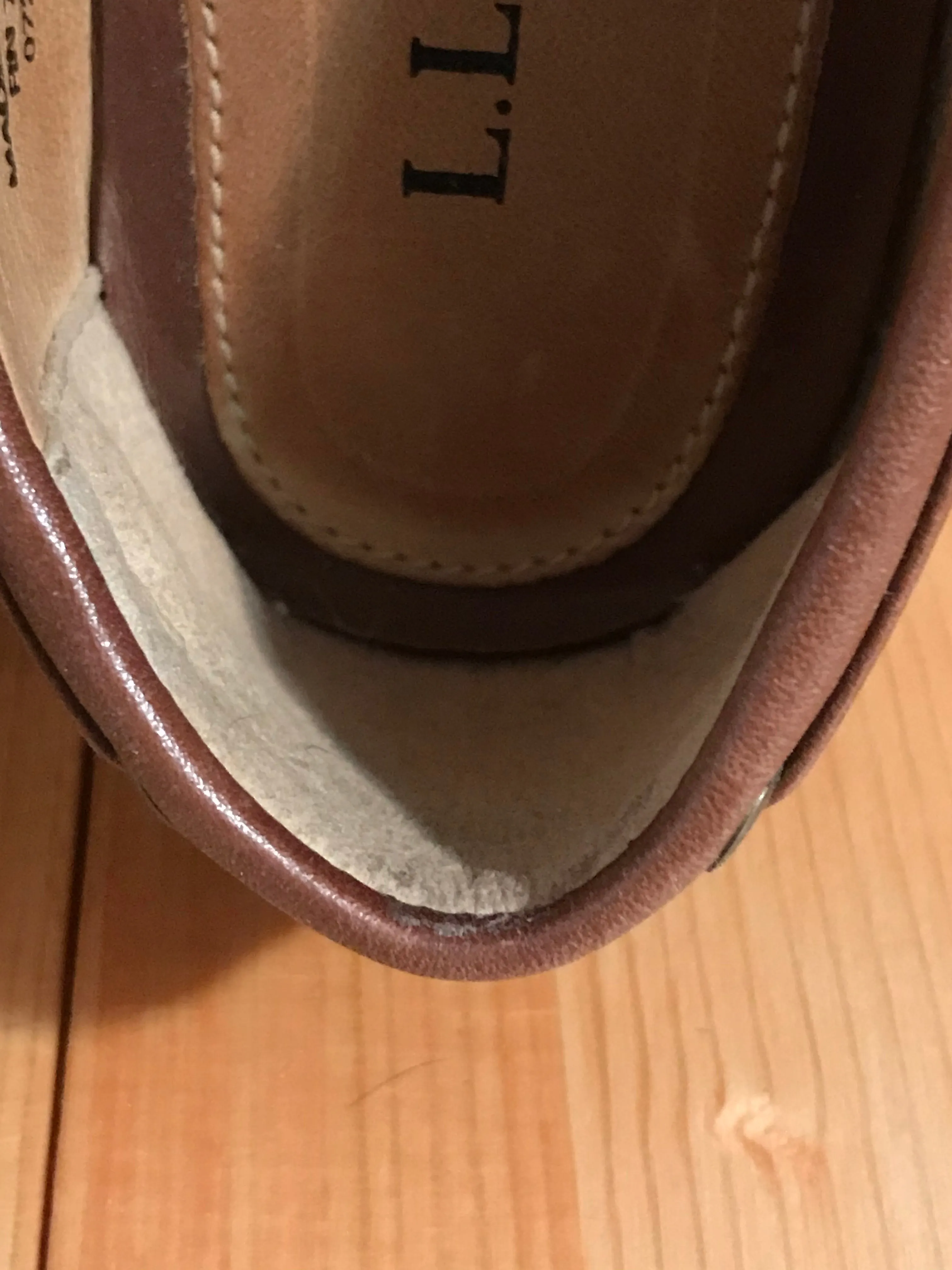 L.L. BEAN Women's Size 6 Leather Loafers Ballet Flats Brown