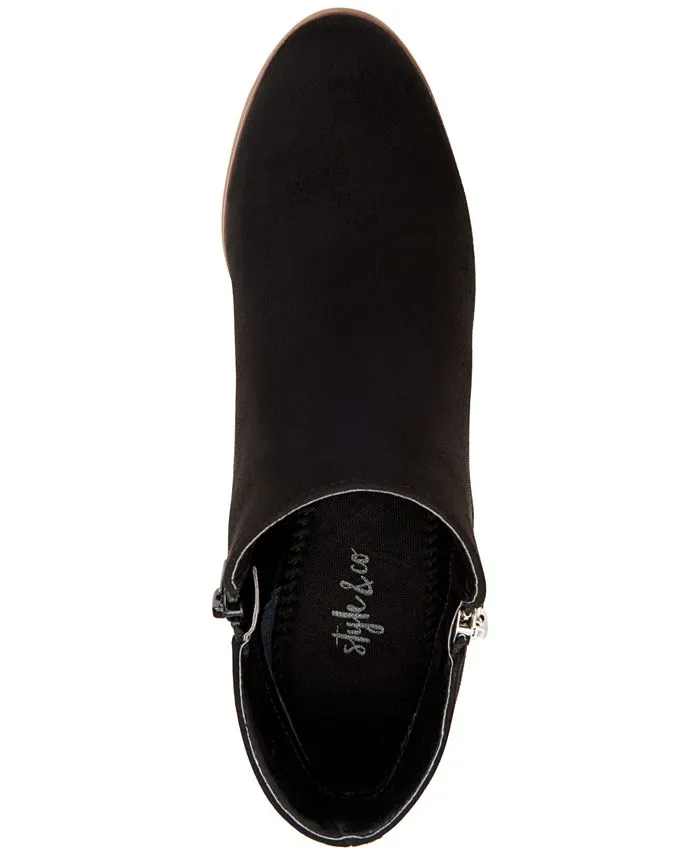 Masrinaa Style & Co ankle boots, black