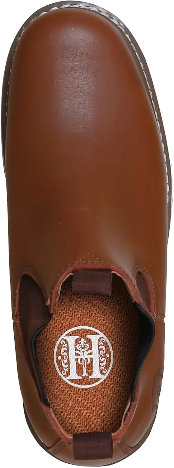 Mens 6" Slip On Soft Toe Suretrack Leather Slip Resistant Durable Work Boots, 84985