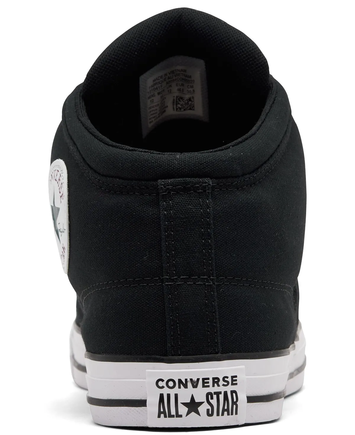 Men's chuck taylor all star high street mid casual sneakers from finish line Converse, black