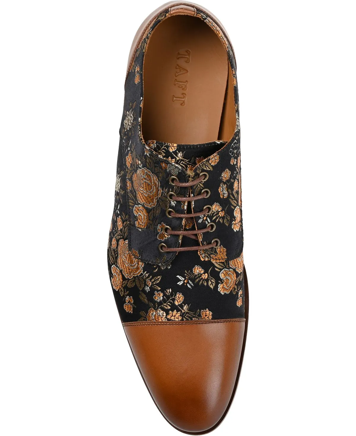 Men's handmade jack dress shoes made of leather, velvet and wool Taft