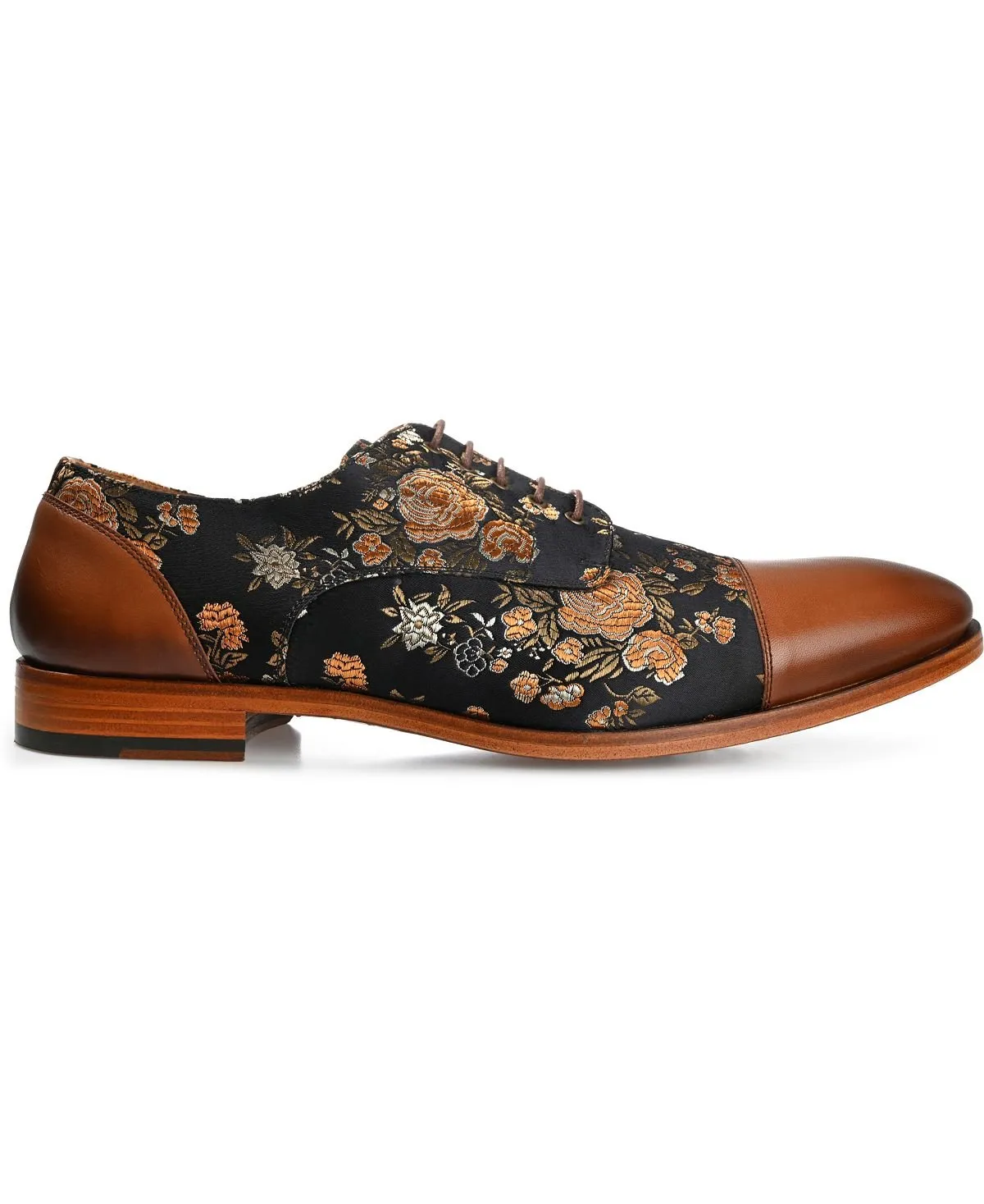 Men's handmade jack dress shoes made of leather, velvet and wool Taft