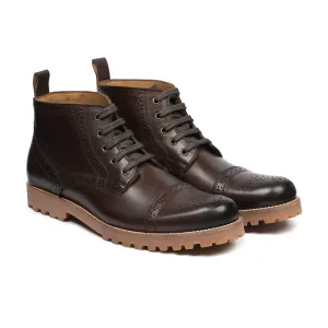 Nathiagali - Men's Dark Brown Calf Leather Boot