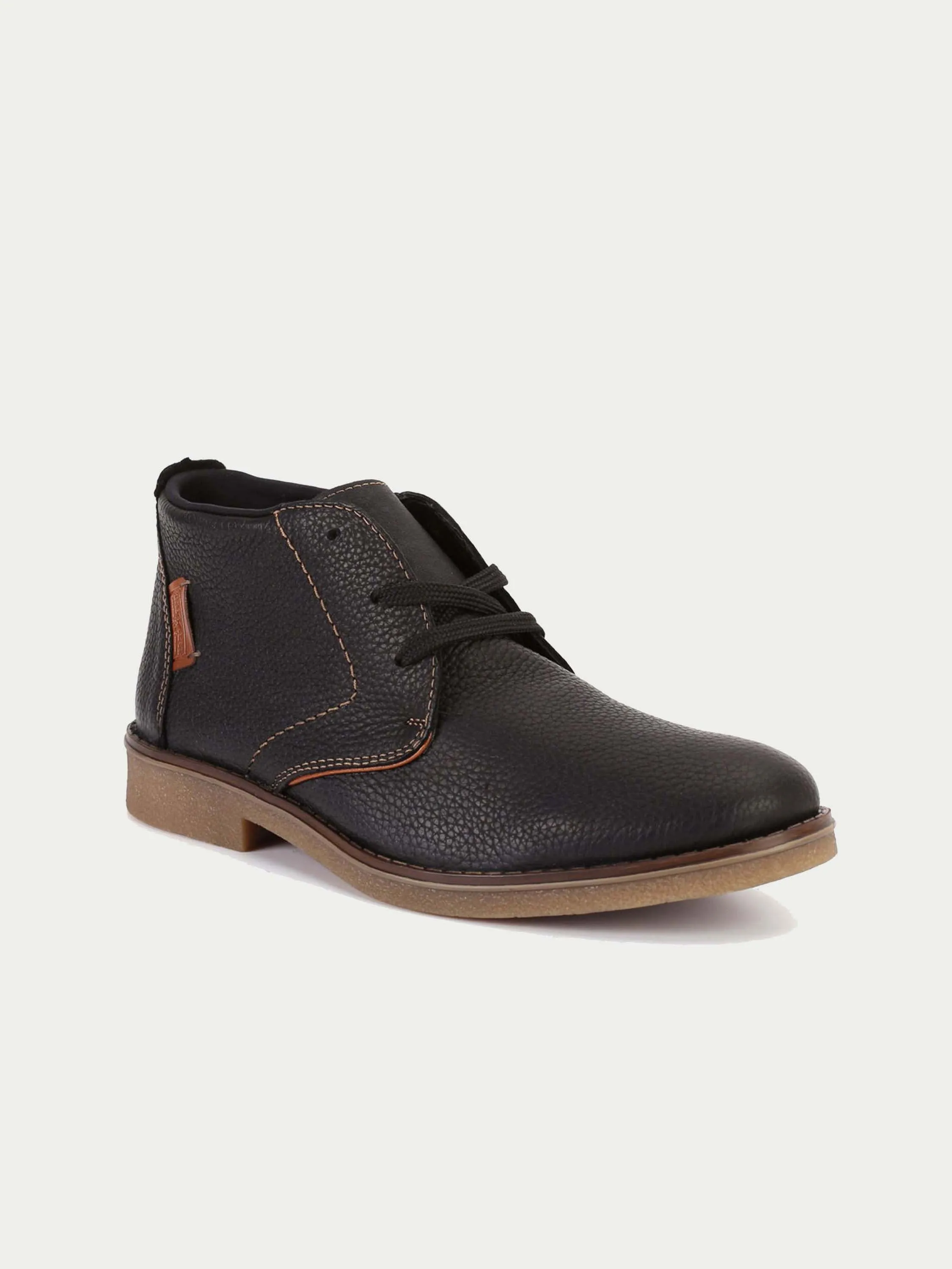 Rieker 13804 Men's Black Lace Up Ankle Boots