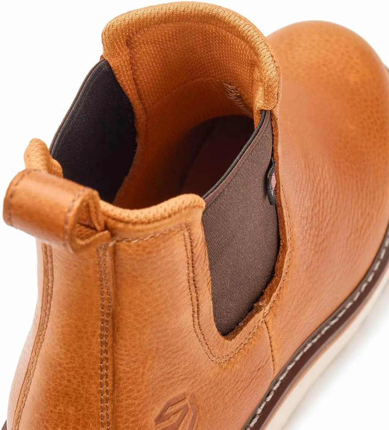 SUREWAY 6 Mens Slip On Chlesea Work Boots for Men-Soft Toe,Goodyear Welt,Extremely Comfortable Durable Proved,Superior Oil/Slip Resistant,Thicker Leather,EH Safety Industrial Construction Boots