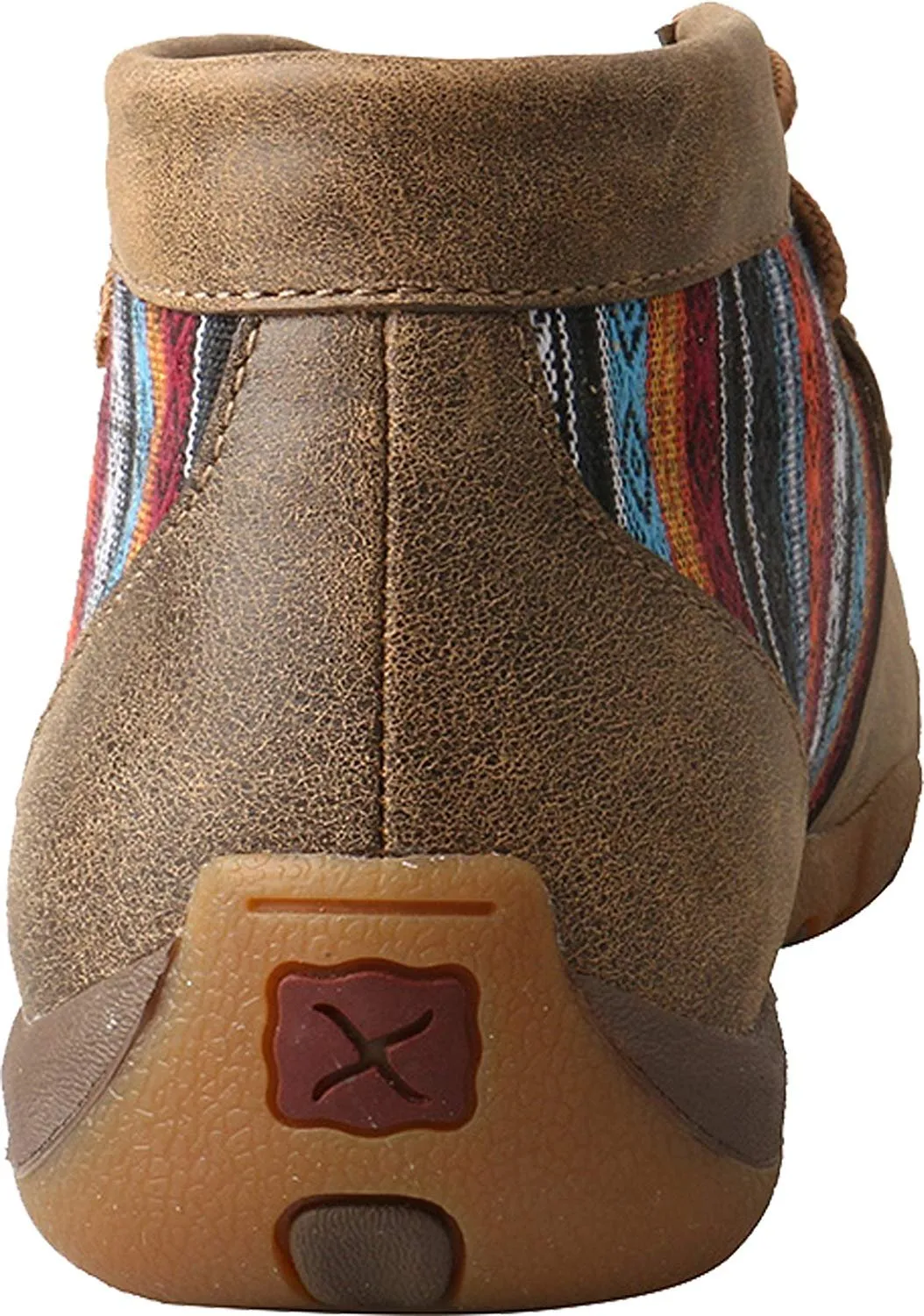 Twisted X Women's Leather Lace-up Rubber Sole Driving Moccasins