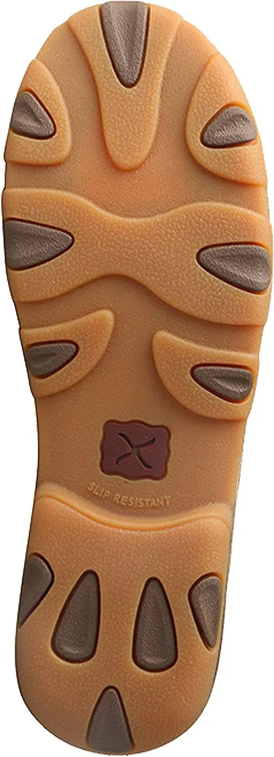 Twisted X Women's Leather Lace-up Rubber Sole Driving Moccasins