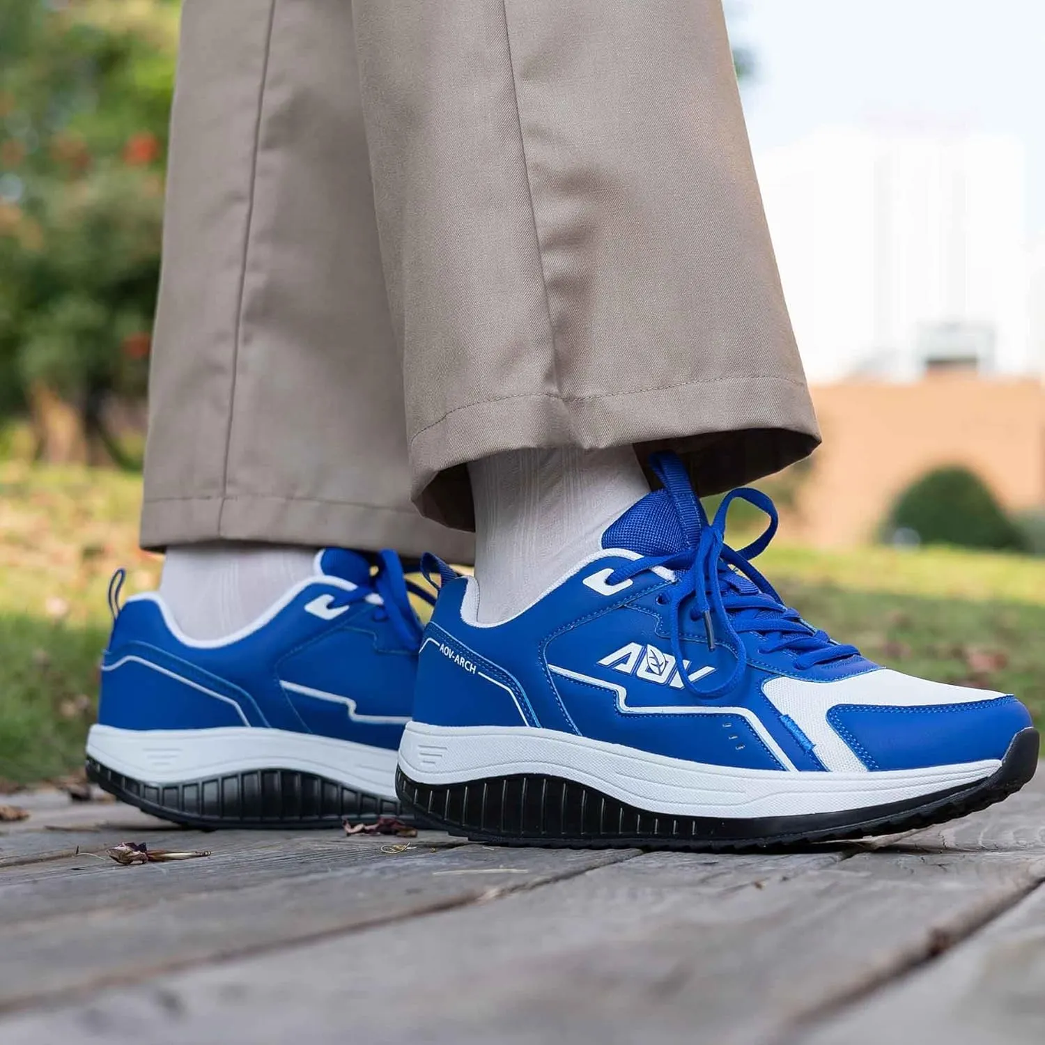 Walking Shoes for Men Arch Support Plantar Fasciitis Shoes Orthotic Tennis Sneakers for Foot Pain Relief
