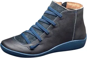 Winter Ankle Boots for Women Dressy Suede Ankle Boots for Women Flat Ankle Boots Dressy Pull On Stretch Sock Ankle Booties 2 Inch Heel Women Boots Ankle Leather Low Cut Ankle Boots